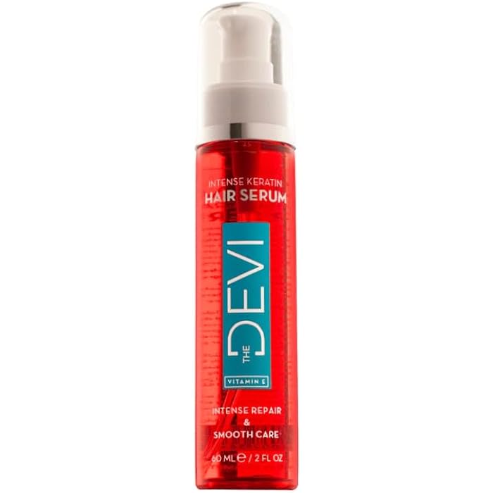 DEVI Intense Keratin Hair Serum, Repair and Smooth Care, Vitamin E, 60 ml - Image 1